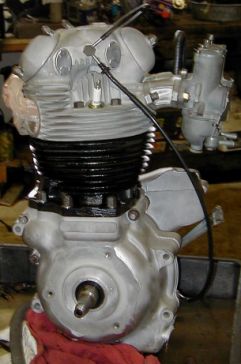 Norton motor, right side